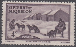 Saint-Pierre Et Miquelon 1938 Yvert 169 Neuf ** Cote (2015) 0.40 Euro Attelage - Ongebruikt