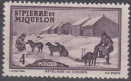 Saint-Pierre Et Miquelon 1938 Yvert 169 Neuf ** Cote (2015) 0.40 Euro Attelage - Nuevos
