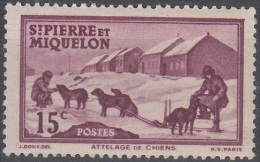 Saint-Pierre Et Miquelon 1938 Yvert 172 Neuf ** Cote (2015) 0.85 Euro Attelage - Nuevos