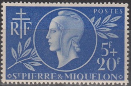 Saint-Pierre & Miquelon 1944 Michel 329 Neuf ** Cote (2007) 3.00 Euro Entrade Française - Unused Stamps