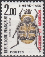 Saint-Pierre & Miquelon 1986 Michel Taxe 88 Neuf ** Cote (2007) 1.10 Euro Coléoptère Trichius Gallicus - Timbres-taxe