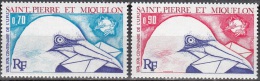 Saint-Pierre Et Miquelon 1974 Yvert 434 - 435 Neuf ** Cote (2015) 15.00 Euro Centenaire De L'UPU - Ongebruikt