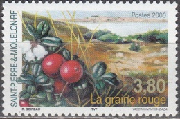 Saint-Pierre Et Miquelon 2000 Yvert 710 Neuf ** Cote (2015) 2.00 Euro La Graine Rouge - Unused Stamps