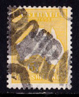 Australia 1918 Kangaroo 5/- Grey & Yellow 3rd Wmk Used - MELBOURNE Parcel - Usati