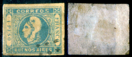 Argentina-004 - 1859 - SG: P 38 (o) - Privo Di Difetti Occulti. - Buenos Aires (1858-1864)