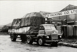 Postcard Bedford S Type Flatbed Truck Lorry Motor Packing Co Billingham Card - Vrachtwagens En LGV