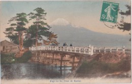 ASIE,ASIE,1913,jappon,jap An,nippon,nihon,MONT FUJI,pont De La Rivière KWAI,bridge,ile Honshu,prés Tokyo,chubu,rare - Other & Unclassified