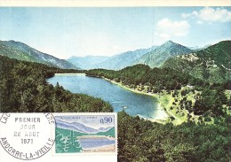 ANDORRE LA VIEILLE - 1971 - Lac D'Engolasters - - Cartes-Maximum (CM)