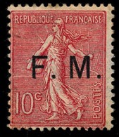 FRANCE 1906 - Yv. Franchise 4 *   Cote= 45,00 EUR - Surch. FM Sur Type Semeuse Lignée ..Réf.FRA26644 - Franchise Stamps