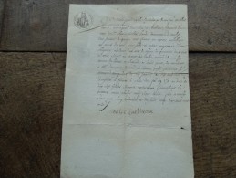 Document Fiscal Sous La Période Française 1811(Hainaut-Chimay)empreinte De 25 C - 1794-1814 (Periodo Francese)