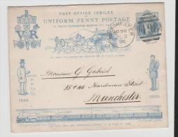 GBV159/ IOne Penny Postage Jubilee 1890 - Cartas & Documentos