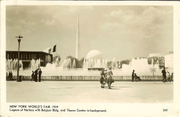 CP De NEW YORK " World's Fair 1939 , Lagoon Of Nations With BELGIUM  Bldg ...". - Exhibitions