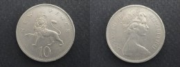 1976 - 10 PENCE GRANDE-BRETAGNE - ANGLETERRE - GREAT BRITAIN - ENGLAND - 10 Pence & 10 New Pence