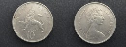 1977 - 10 PENCE GRANDE-BRETAGNE - ANGLETERRE - GREAT BRITAIN - ENGLAND - 10 Pence & 10 New Pence