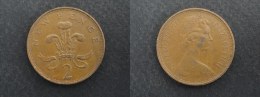 1971 - 2 PENCE GRANDE-BRETAGNE - ANGLETERRE - GREAT BRITAIN - ENGLAND - 2 Pence & 2 New Pence