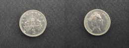 1990 - 5 PENCE GRANDE-BRETAGNE - ANGLETERRE - GREAT BRITAIN - ENGLAND - 5 Pence & 5 New Pence