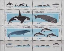 Island. 1999, Whales.Sheet.4v. Michel.23  MNH 20933 - Baleines