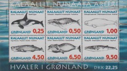 Greenland. 1996, Whales.Sheet.6v. Michel.10 MNH 20935 - Baleines