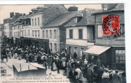 Cpa De Bourgtheroulde - Eure - Jour De Marché( Emplacement Réservé Au Commerce Du Beurre, Des œufs Et De La Volai - Bourgtheroulde