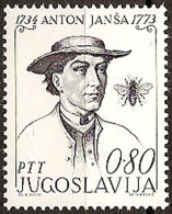 YUGOSLAVIA 1973 Death Centenary Of Anton Jansa (apiculturist) Slovenia MNH - Ungebraucht