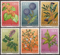 YUGOSLAVIA 1973 Flora Medicinal Plants Set MNH - Ongebruikt
