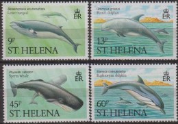 St.Helena.1987 Whales. 4v. Michel.473-76. MNH 20956 - Baleines