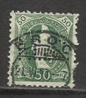 HELVETIA , SUISSE , 50 C , Perforé Perfin : " F.L.C. " , 1905 - 1907 , N° Y&T 110 - Perfin