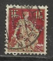 HELVETIA , SUISSE , 1 F , Perforé Perfin : " B&C E " , 1907 - 1917 , N° Y&T 126 - Perfin