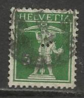 HELVETIA , SUISSE , 5 C , Perforé Perfin : " C " , 1910 , N° Y&T 136 - Perfin