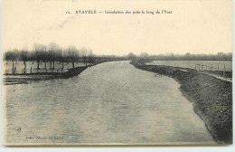 BELGIQUE ALVERINGEM STAVELE INONDATION DES PRES LE LONG DE L'YSER - Alveringem