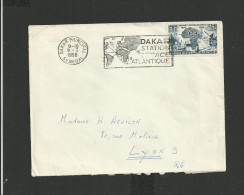 Enveloppe AOF 1956 Flamme Dakar - Brieven En Documenten