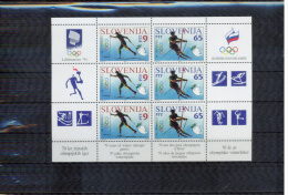 Slowenien / Slovenia 1994 Olympic Games Lillehammer Kleinbogen / Sheet Postfrisch / MNH - Winter 1994: Lillehammer