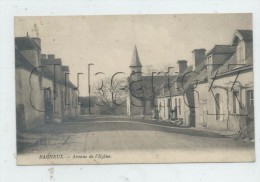 Bagneaux-sur-Loing (77) :L'avenue De L'église En 1925 (animé) PF. - Bagneaux Sur Loing