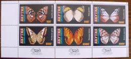 RUSSIE-URSS PAPILLONS Feuillets 6 Valeurs NEUFS Emis En 1997 A L´occasion De L´exposition ASIA 97 (4) ** MNH - Schmetterlinge