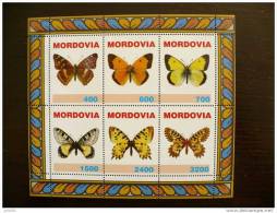 RUSSIE-URSS PAPILLONS Feuillets 6 Valeurs NEUFS Emis En 1999 (N°1) ** MNH - Schmetterlinge