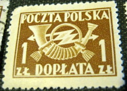 Poland 1946 Posthorn 1zl - Mint - Impuestos