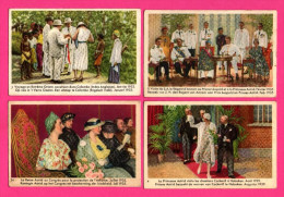 25 Chromos CÔTE D'OR - Colombo - Congo - La Reine Astrid 1928 à 1935 En Visite Officielle Dans Différentes Villes - Côte D'Or