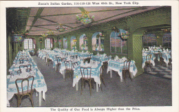 New York City Zucca's Italian Garden Restaurant Interior - Cafes, Hotels & Restaurants