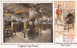 New York City Interior English Tap Room Prince George Hotel - Bars, Hotels & Restaurants