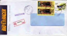 2625 Carta  Certificada  Tessenderlo 1999 Bélgica , Pájaro , Ave ,bird - Cartas & Documentos