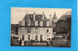 VOREPPE-Le Chateau De Vallier  Plan Animé Du Jardin-a Voyagé En 1918-édition - Voreppe