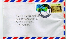 2625 Carta Aérea Australia Canberra Man Centrel 1999 - Lettres & Documents