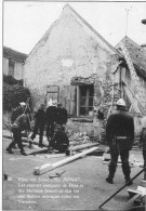 FLINS-SUR-SEINE 28/04/1987 LES SAPEURS-POMPIERS DE FLINS ET DES MUREAUX POSENT UN ETAI SUR UNE MAISON  RUE VASSIEUX - Flins Sur Seine