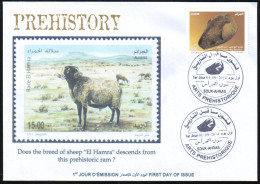 DZ - 2014 FDC Ram's Head Prehistory Prehistoire Archeology Vorgeschichte Mouton Sheep Schaf Ovejas - Prehistory