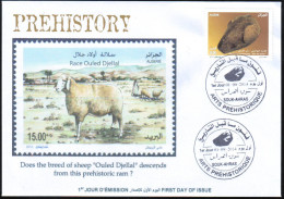 DZ - 2014 FDC Ram's Head Prehistory Prehistoire Archeology Vorgeschichte Mouton Sheep Schaf Ovejas - Prehistory