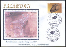 DZ - 2014 FDC Ram's Head Prehistory Prehistoire Archeology Vorgeschichte Mouton Sheep Schaf Ovejas - Prehistory