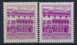 **Österreich Austria 1962 ANK 1098 X+y Mi 1116 (2) Paper Gelb+weiß Bauten Building Architecture House MNH - 1961-70 Unused Stamps