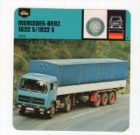 Avr15    68797    Fiche Camion   MERCEDES BENZ 1632 S - Trucks, Vans &  Lorries