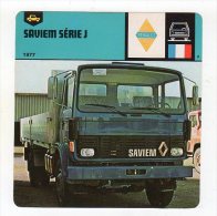 Avr15    68790    Fiche Camion   SAVIEM SERIE J - Trucks, Vans &  Lorries