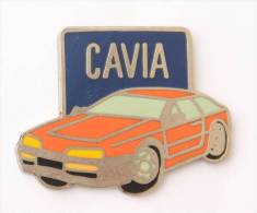 Pin's  CAVIA - Voiture Berline Rouge  - E082 - Volkswagen